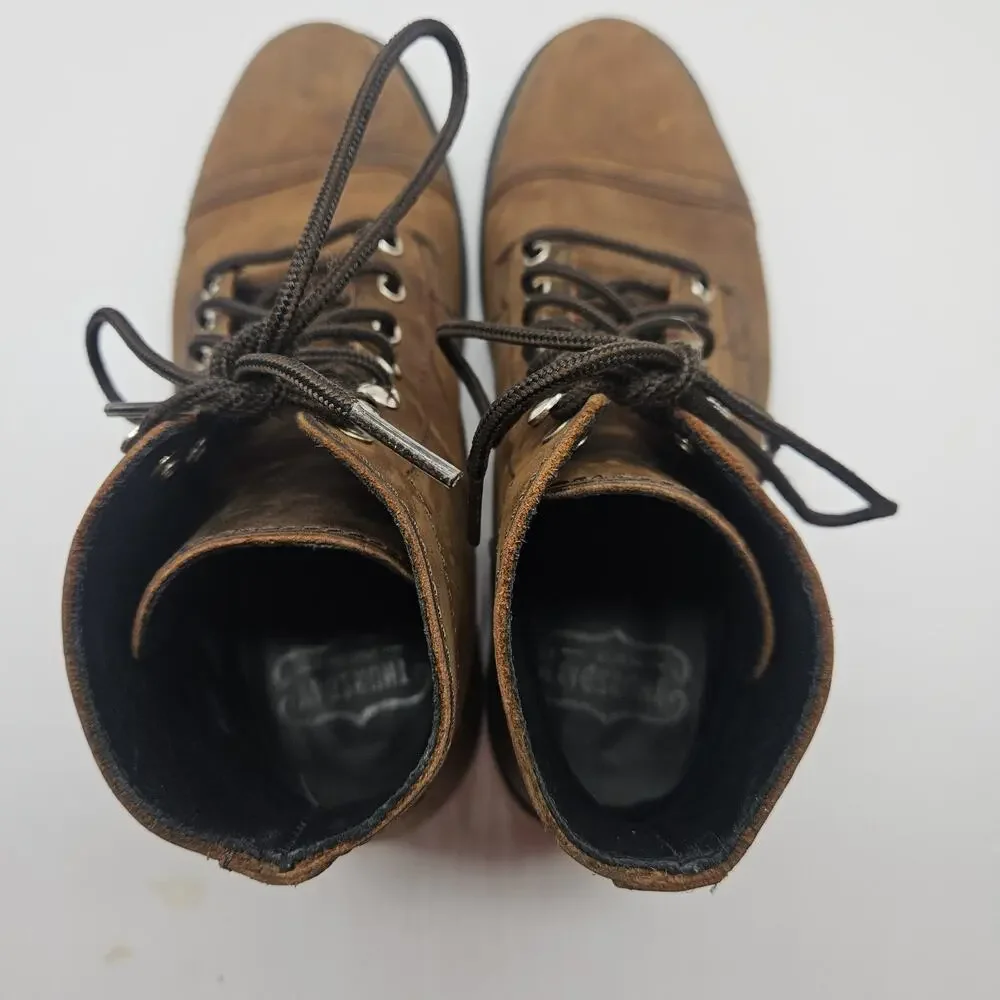 Thursday Boot Co. Captain Handmade Brown Leather Boots Men's Size 7.5 US